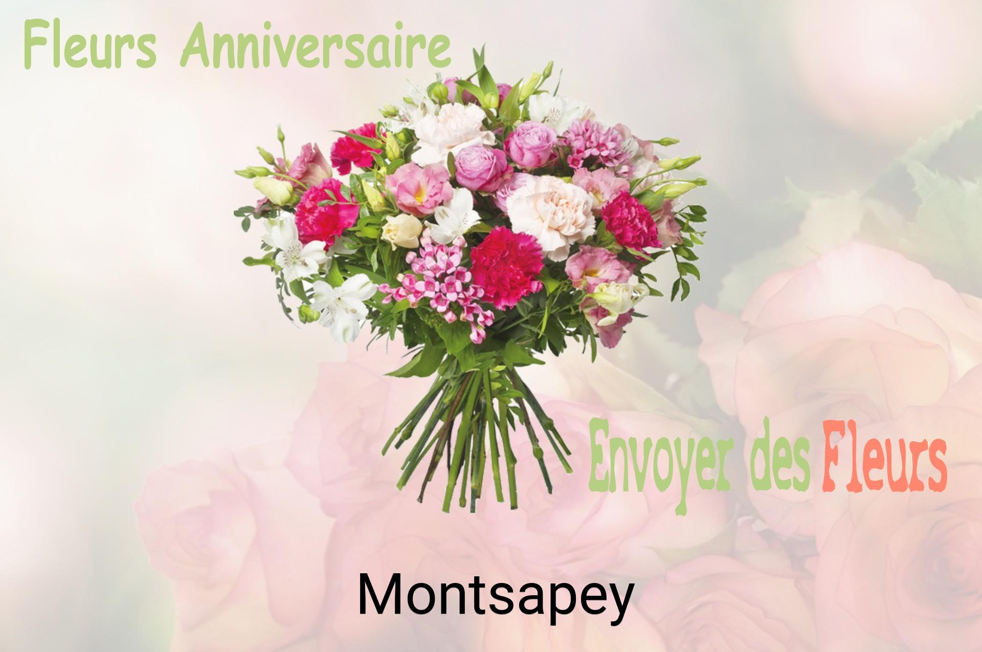 Bouquet de fleurs d’anniversaire livré à Montsapey